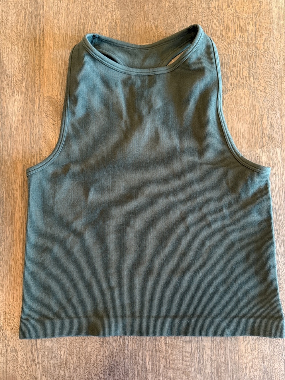 Intimately Free by Free People Ribbed Green Racerback Tank | Size XS/S